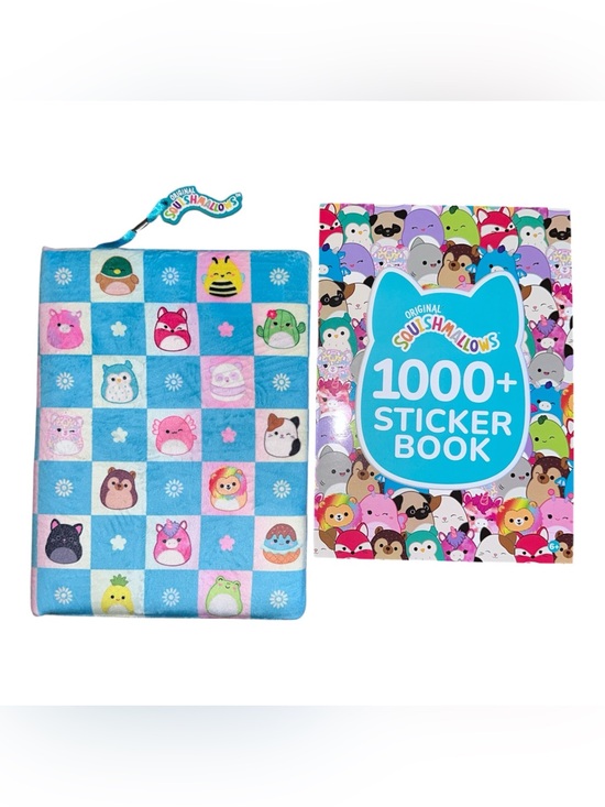 Squishmallows Other - Squishmallows Checkered journal+sticker Book